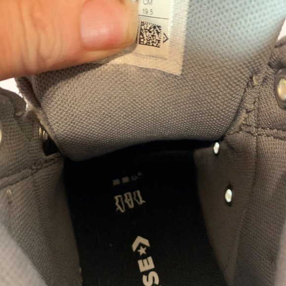 Boys Sz 1 Chuck Taylor Converse All Star Axel Street Urchin Canvas Mid Shoes New - Picture 9 of 15